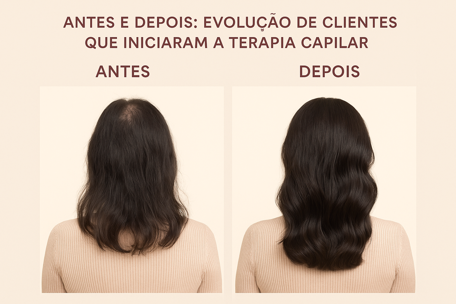 Antes e Depois: A Evolução de Mulheres que Iniciaram a Terapia Capilar
